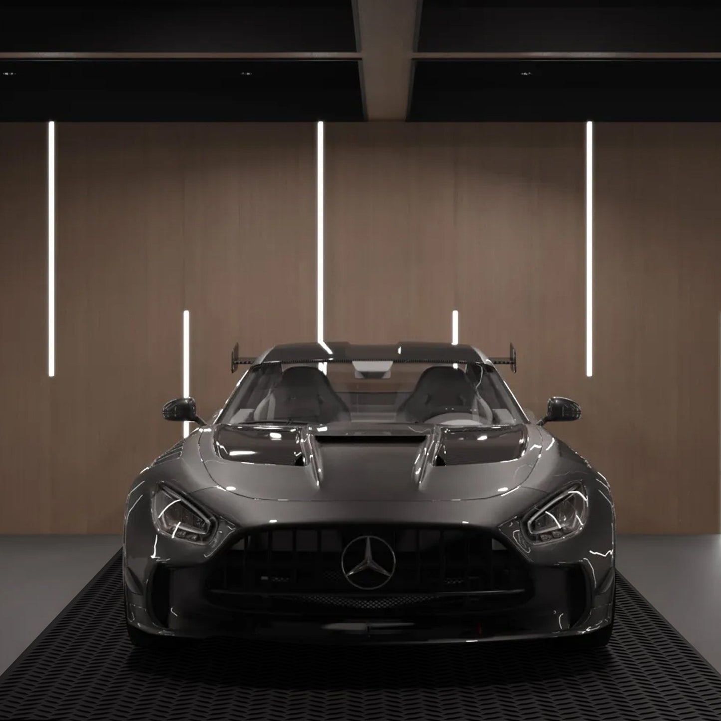 VEVOR Diamond-Plate Rubber Flooring Roll, 3 mm x 4 ft x 8 ft Garage Floor Mat, SBR Rubber Garage Flooring Roll, Easy to Clean, Diamond Plate Rubber Mat for Under Cars, Garage Industry Gym, Black